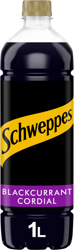 Schweppes Blackcurrant Cordial 1 x 1ltr PET