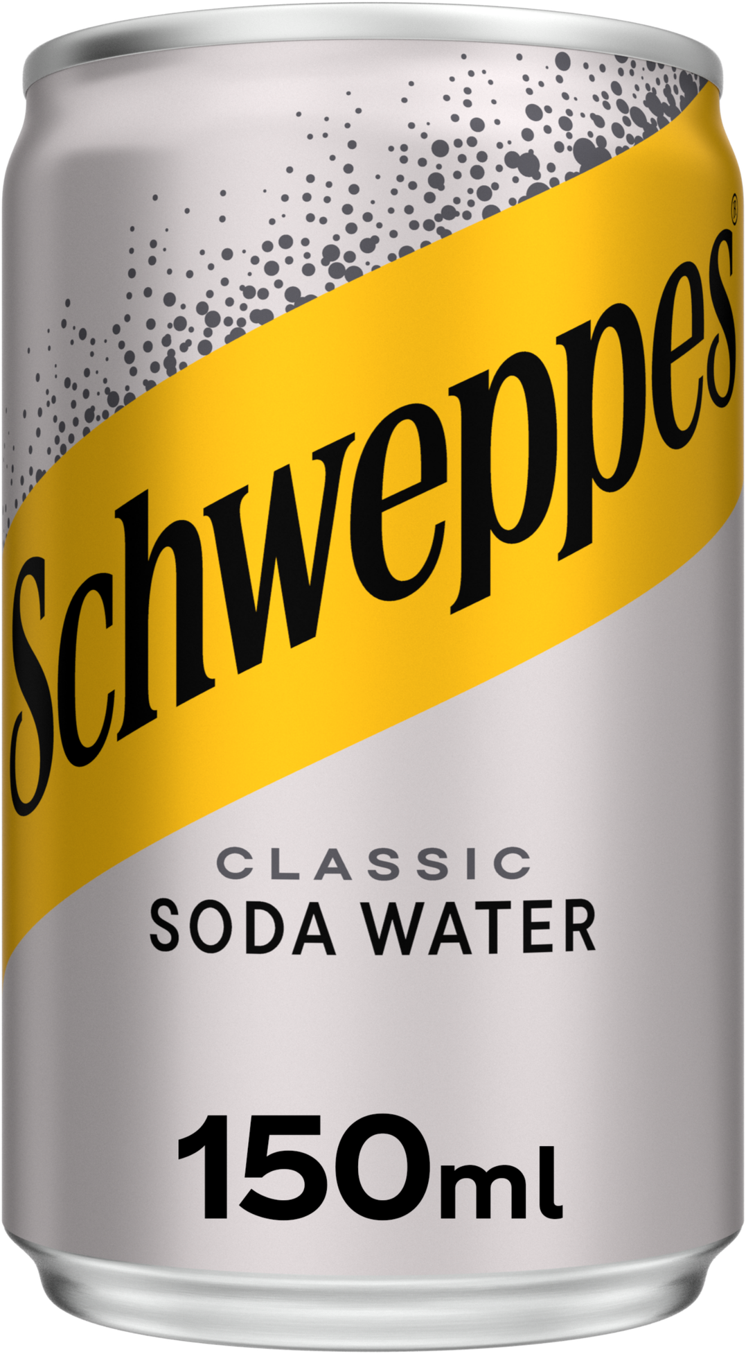 Schweppes Soda Water Cans 24 X 150ml Hops Barley