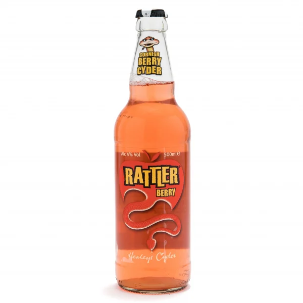 Cornish Rattler Berry cider 12 x 500ml Hops & Barley Retail