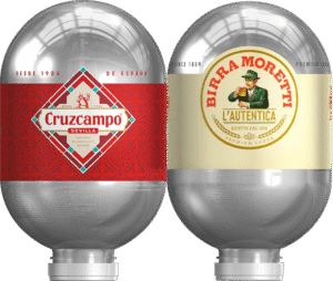 Cruzcampo & Birra Moretti 2 Blade Keg Bundle, Free Shipping
