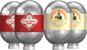 Cruzcampo & Birra Moretti 4 Blade Keg Bundle, Free Shipping