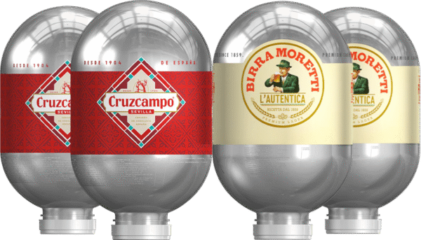 Cruzcampo & Birra Moretti 4 Blade Keg Bundle, Free Shipping