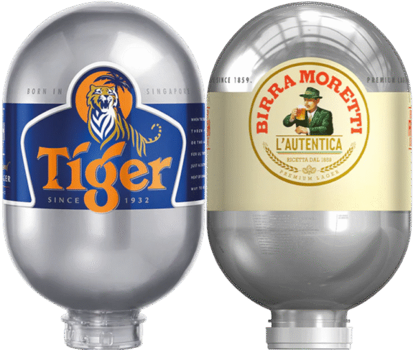 Tiger & Birra Moretti 2 Blade Keg Bundle, Free Shipping