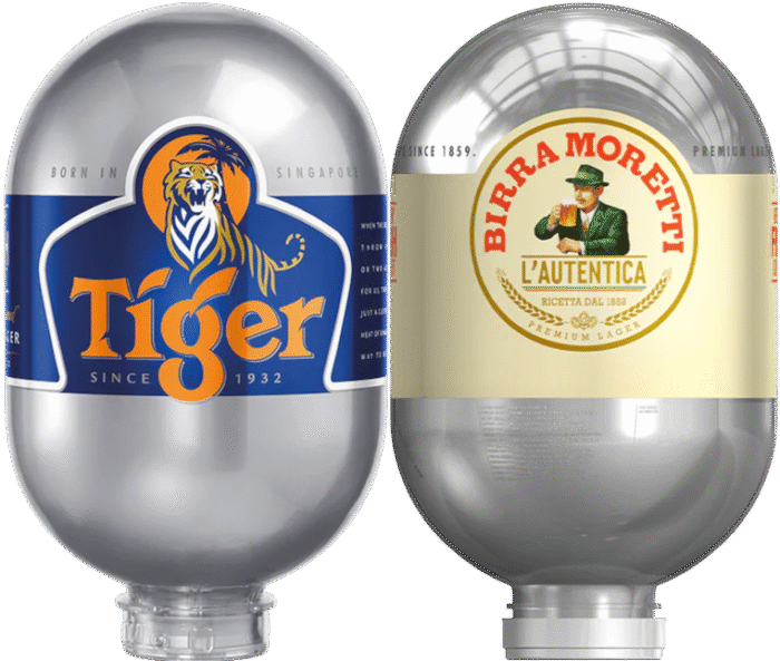Tiger & Birra Moretti 2 Blade Keg Bundle, Free Shipping
