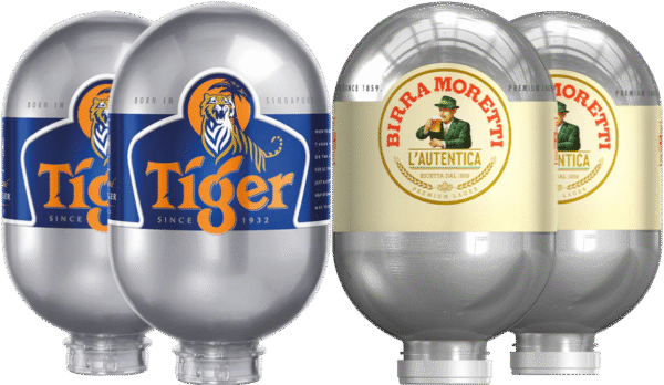 Tiger & Birra Moretti 4 Blade Keg Bundle, Free Shipping