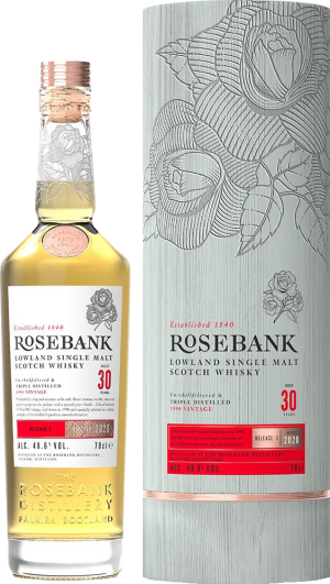 Rosebank 30 Year Old Single Malt Scotch Whisky 70cl